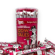 Goetzes Candy Strawberry Smoothie Cow Tales - 2.25 Pound Canister - Fresh From The Factory