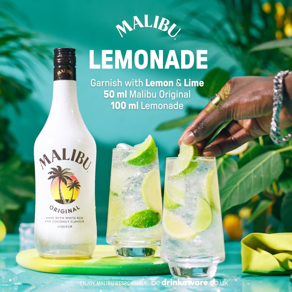 Malibu Original White Rum with Coconut Flavour 1L