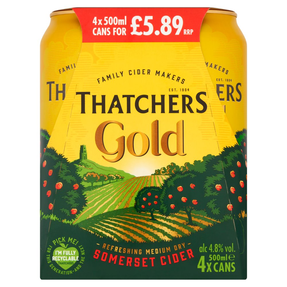 Thatchers Gold Cider, 4 Pack