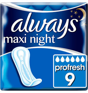 Always Maxi Night Sanitary Towels 9
