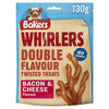 Bakers Whirlers Double Flavour Twisted Treats Bacon & Cheese Flavour 130g