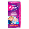 Calpol Sugar Free Infant Suspension, Paracetamol Medication, 2+ Months, Strawberry Flavour, 100ml