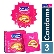 Durex - Pleasuremax Condoms with Dots and Ribs - 3 Pack