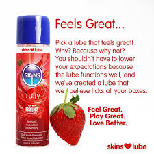 Skins Strawberry Water Based Lubricant 130ml