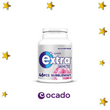 Extra White Bubblemint Sugarfree Chewing Gum Bottle