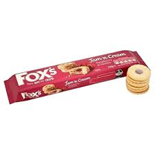 Fox - Favourites Jam 'N' Cream Raspberry & Vanilla - 150G